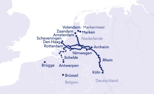 Folyami hajóutak - Hollandia, Belgium és a Rajna - MS Rhein Symphonie (Hajó)