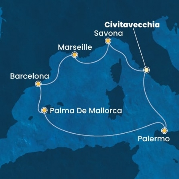Costa Smeralda - Olaszország, Franciaország, Spanyolország, Baleár-szigetek