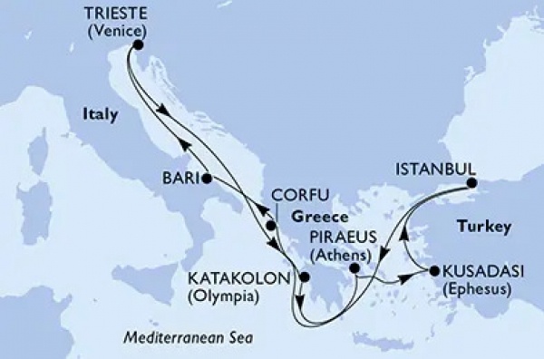 Helló ISZTAMBUL! MSC Fantasia csoportos hajóút magyar idegenvezetővel és két ajándék kirándulással!