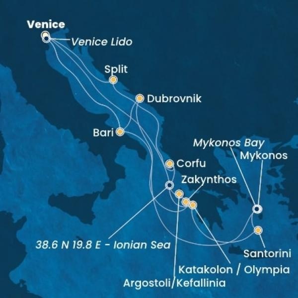 Costa Deliziosa - Olaszország, Görögország, Montenegro
