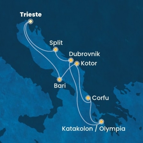 Costa Deliziosa - Olaszország, Montenegro, Görögország, Horvátország