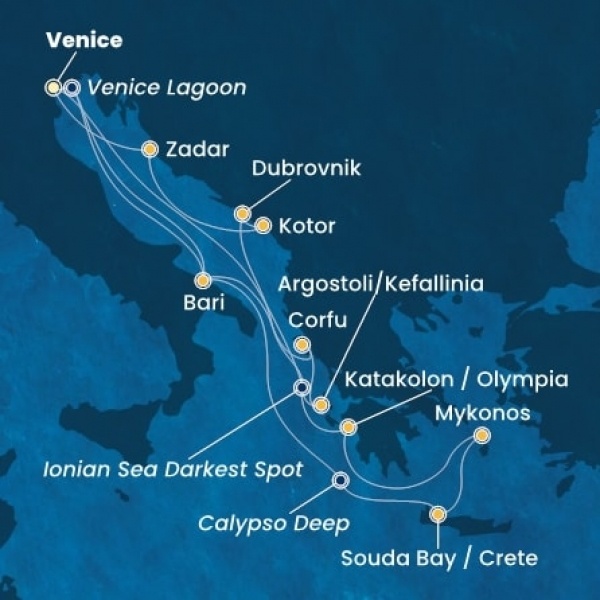 Costa Deliziosa - Olaszország, Görögország, Horvátország, Montenegro