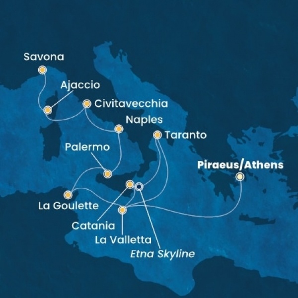 Costa Fascinosa - Görögország, Málta, Olaszország, Corsica (France)