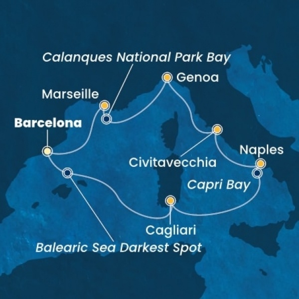 Costa Toscana - Spanyolország, Olaszország, Franciaország