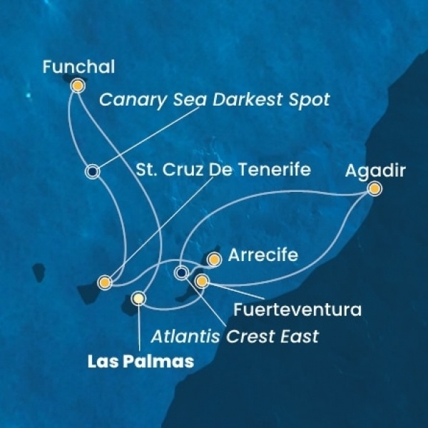 Costa Fortuna - Kanári-szigetek, Madeira, Marokkó, Spanyolország
