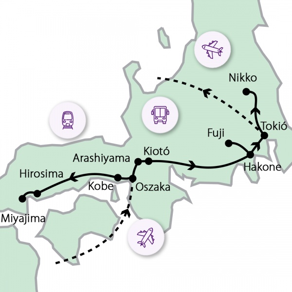 Japán cseresznyevirágzáskor