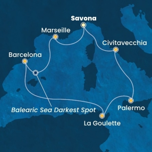 Costa Pacifica - Olaszország, Franciaország, Spanyolország