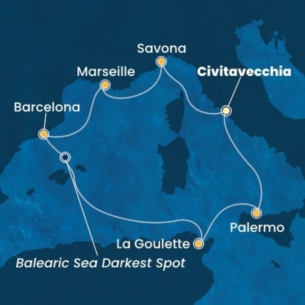 Costa Pacifica - Olaszország, Franciaország, Spanyolország