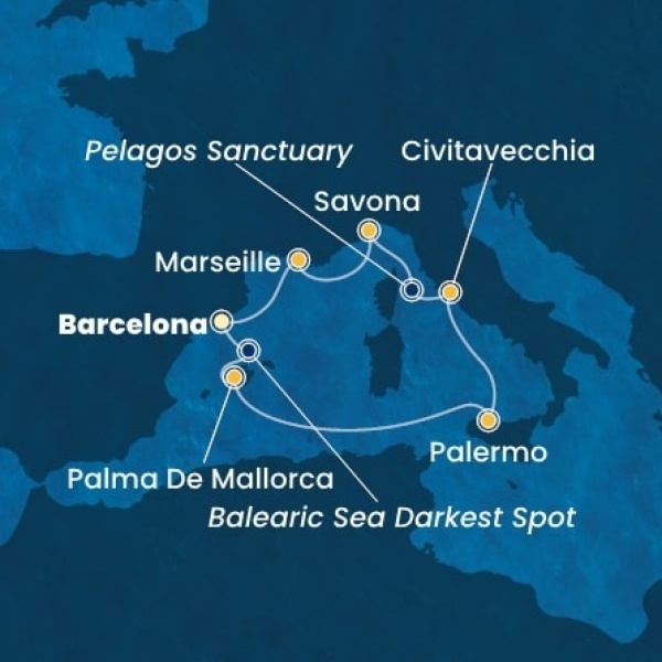 Costa Toscana - Spanyolország, Baleár-szigetek, Olaszország, Franciaország