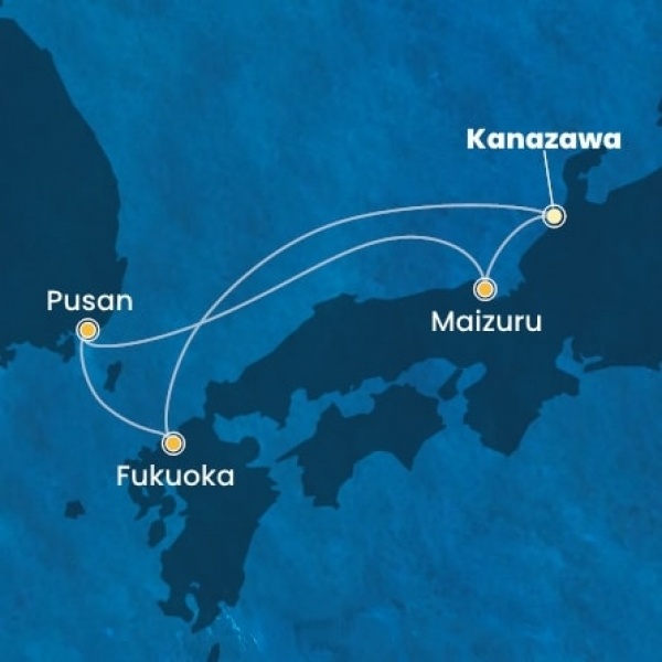 Costa Serena - Japán, South Korea