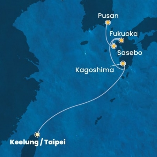 Costa Serena - Taiwan, Japán, South Korea