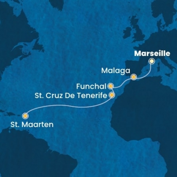 Costa Fascinosa - Franciaország, Spanyolország, Madeira, Kanári-szigetek, Holland Antillák (ABC-szigetek)