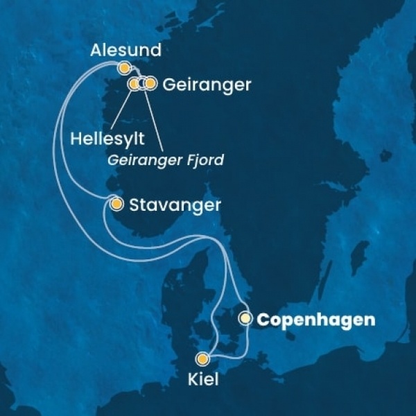 Costa Diadema - Dánia, Norvégia, Németország