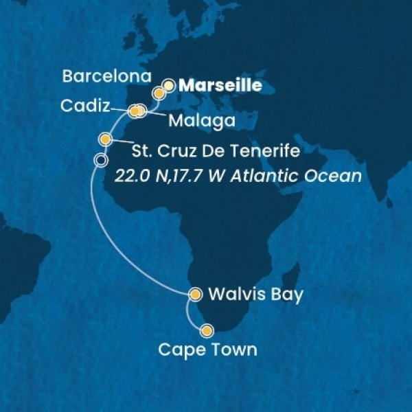 Costa Smeralda - Franciaország, Spanyolország, Kanári-szigetek, Namibia, South Africa