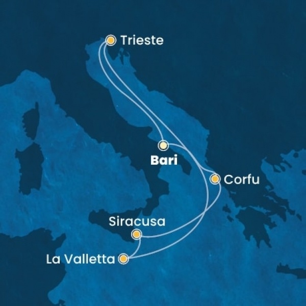 Costa Deliziosa - Olaszország, Görögország, Málta