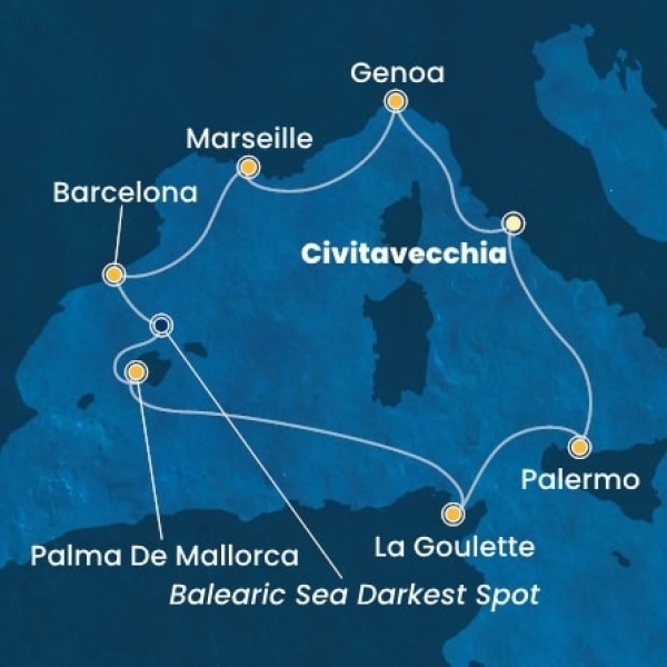 Costa Toscana - Olaszország, Franciaország, Spanyolország, Baleár-szigetek, Tunézia