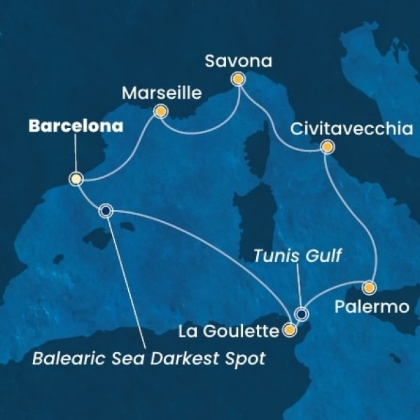Costa Smeralda - Spanyolország, Tunézia, Olaszország, Franciaország