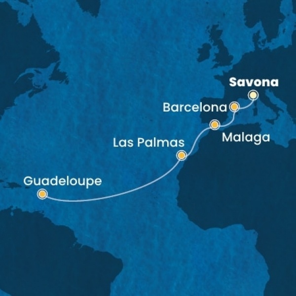 Costa Fascinosa - Olaszország, Spanyolország, Kanári-szigetek, Holland Antillák (ABC-szigetek)