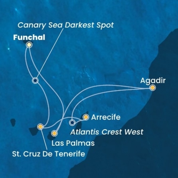 Costa Fortuna - Madeira, Kanári-szigetek, Marokkó