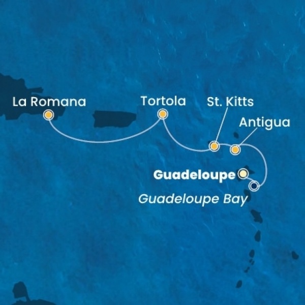 Costa Fascinosa - Holland Antillák (ABC-szigetek), Virgin szigetek, Dominikai Köztársaság