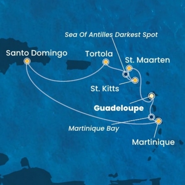 Costa Favolosa - Holland Antillák (ABC-szigetek), Virgin szigetek