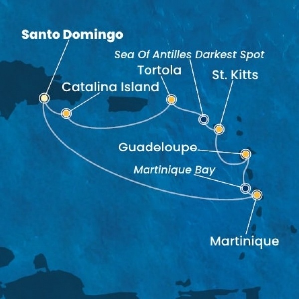 Costa Favolosa - Holland Antillák (ABC-szigetek), Virgin szigetek, Dominikai Köztársaság