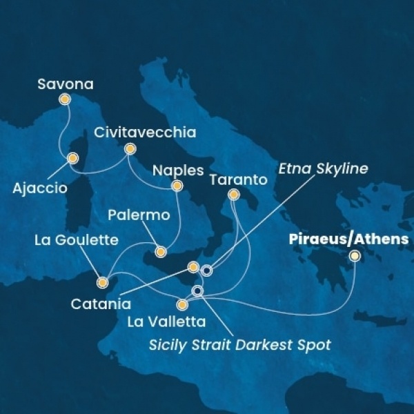 Costa Fascinosa - Görögország, Málta, Olaszország, Tunézia, Corsica (France)