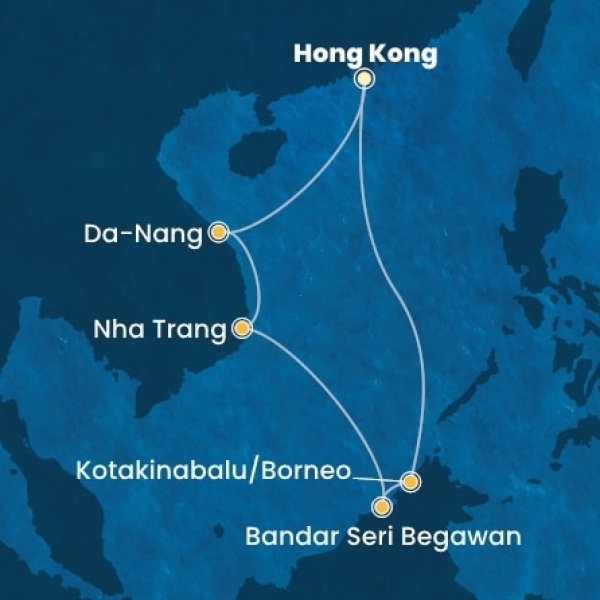 Costa Serena - Kína, Malajzia, Vietnám