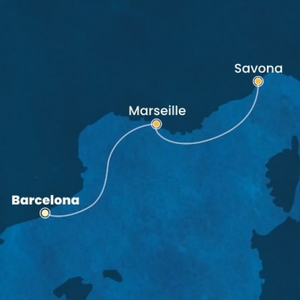 Costa Favolosa - Spanyolország, Franciaország, Olaszország