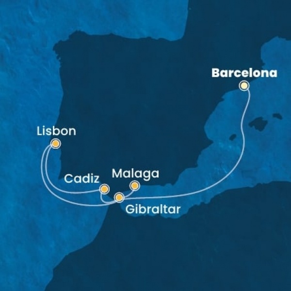 Costa Diadema - Spanyolország, Portugália, Gibraltár