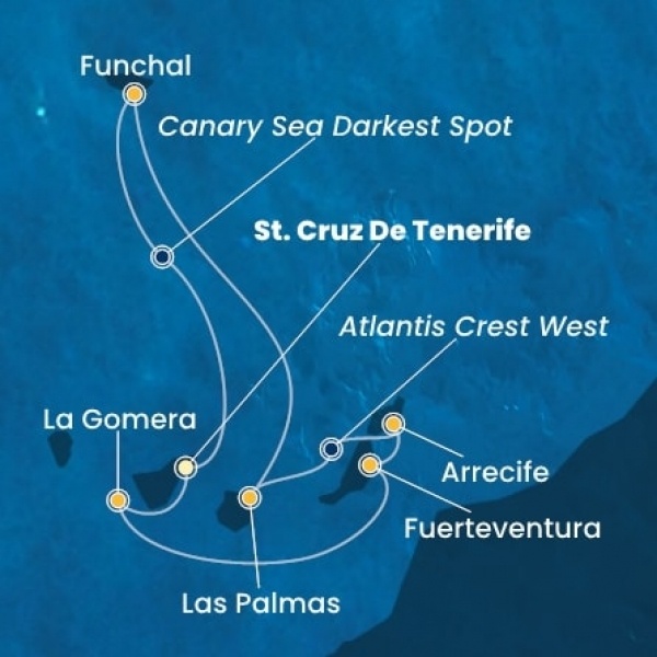 Costa Pacifica - Kanári-szigetek, Spanyolország, Madeira