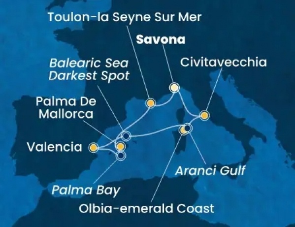 Csoportos hajóút: Baleár és Tirrén-tengeri ékkövek