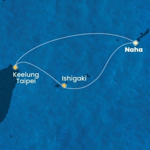 Costa Serena - Japán, Taiwan