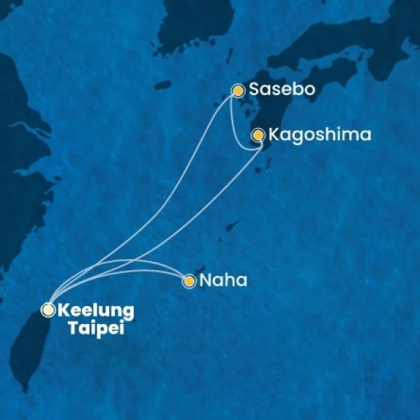 Costa Serena - Taiwan, Japán