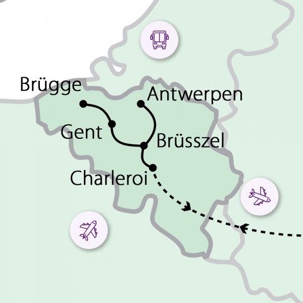 Városnézés és csokoládé kóstolás Belgiumban