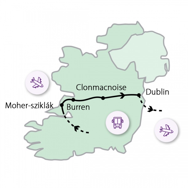 Moher-sziklák és Dublin