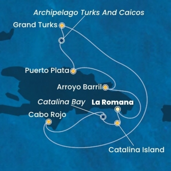 Costa Fascinosa - Dominikai Köztársaság, Turks szigetek