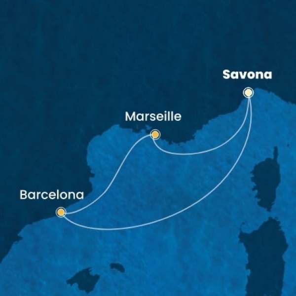 Costa Favolosa - Olaszország, Spanyolország, Franciaország