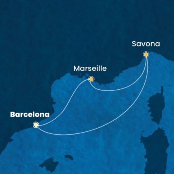 Costa Favolosa - Spanyolország, Franciaország, Olaszország