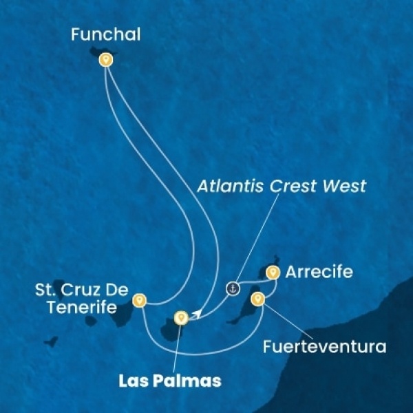 Costa Smeralda - Kanári-szigetek, Madeira, Spanyolország