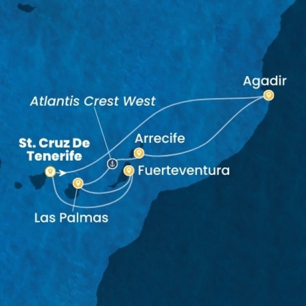 Costa Smeralda - Kanári-szigetek, Marokkó, Spanyolország