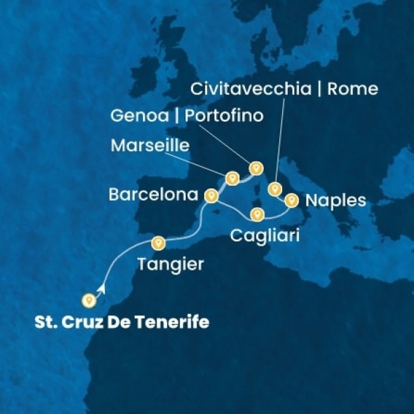 Costa Smeralda - Kanári-szigetek, Marokkó, Spanyolország, Franciaország, Olaszország