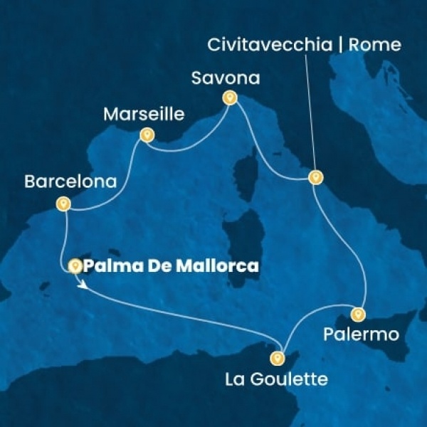 Costa Toscana - Baleár-szigetek, Tunézia, Olaszország, Franciaország, Spanyolország