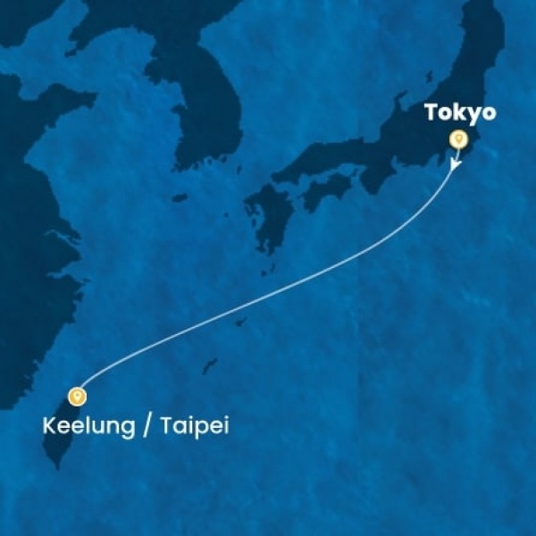 Costa Serena - Japán, Taiwan