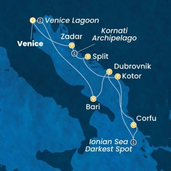 Costa Deliziosa - Olaszország, Horvátország, Görögország, Montenegro