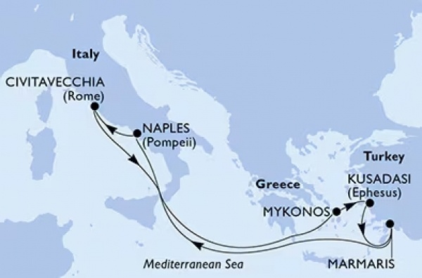 Kelet-Mediterrán kalandozás csoportos hajóút
