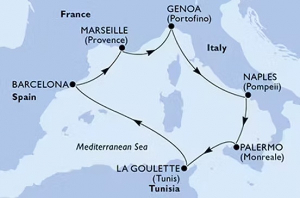 HELLÓ TUNÉZIA! - MSC Euribia csoportos hajóút magyar idegenvezetővel