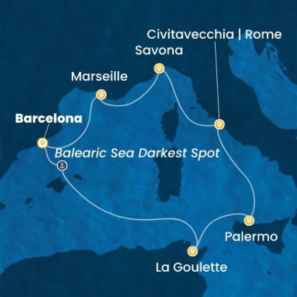 Costa Pacifica - Spanyolország, Tunézia, Olaszország, Franciaország