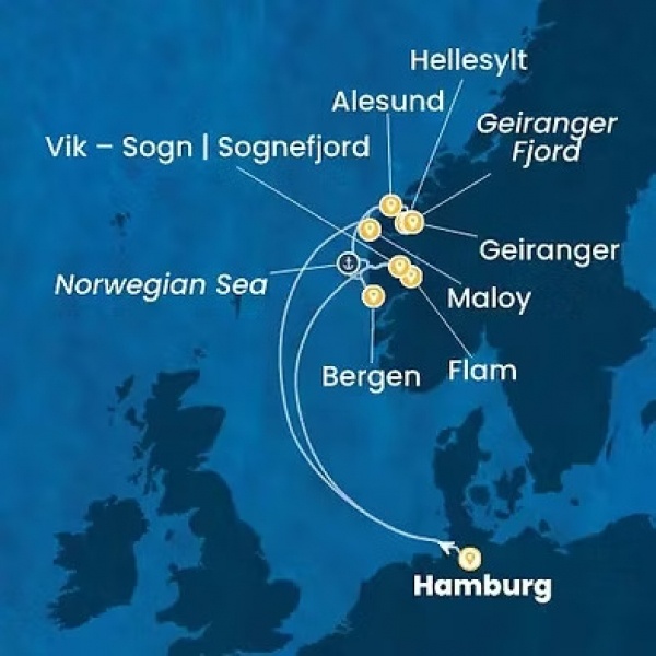 NAGYON FJORD - Costa Favolosa csoportos hajóút magyar idegenvezetővel