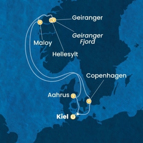 Costa Diadema - Németország, Dánia, Norvégia